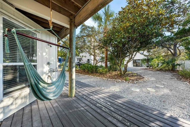 216 E Park Place Ave, Inlet Beach, FL 32461 - view of wooden deck