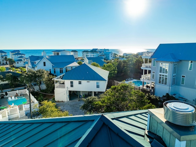 216 E Park Place Ave, Inlet Beach, FL 32461 - balcony featuring view of pool area and a water view