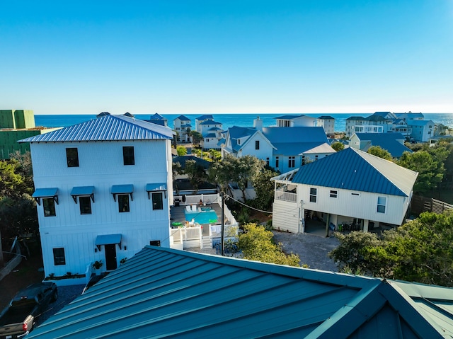 216 E Park Place Ave, Inlet Beach, FL 32461 - aerial perspective of suburban area with a large body of water