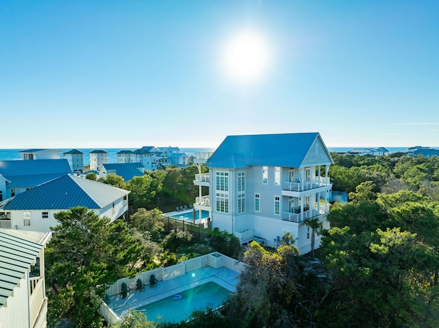 216 E Park Place Ave, Inlet Beach, FL 32461 - aerial view of a pool