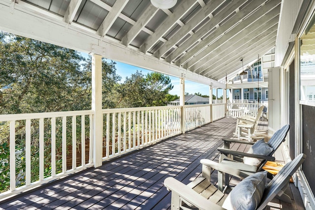 216 E Park Place Ave, Inlet Beach, FL 32461 - view of wooden terrace