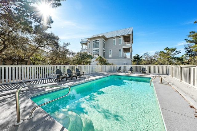 216 E Park Place Ave, Inlet Beach, FL 32461 - view of swimming pool featuring fence and a patio area