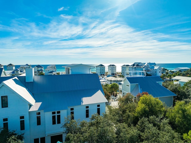 216 E Park Place Ave, Inlet Beach, FL 32461 - aerial perspective of suburban area featuring a nearby body of water