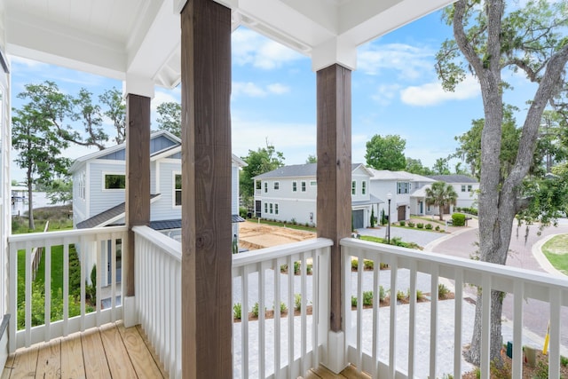 180 Rearden Way, Santa Rosa Beach, FL 32459 - wooden terrace with a residential view