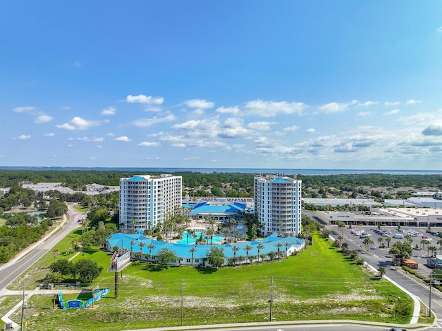 4205 Indian Bayou Trl Unit 10, Destin, FL 32541 - bird's eye view of a pool