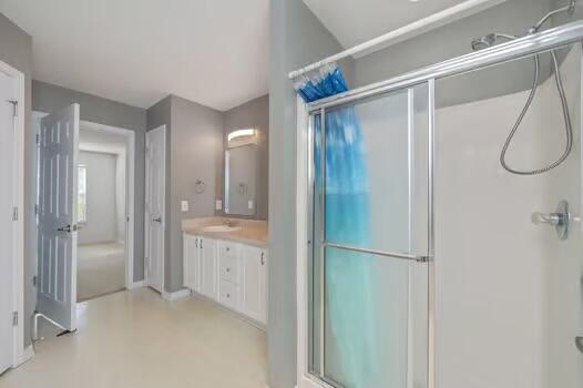 430 Hatchee Dr, Crestview, FL 32536 - bathroom with a shower stall and vanity