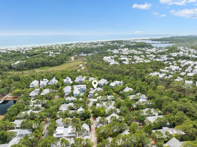 121 Red Cedar Way, Santa Rosa Beach, FL 32459 - aerial view of property's location with a nearby body of water and nearby suburban area