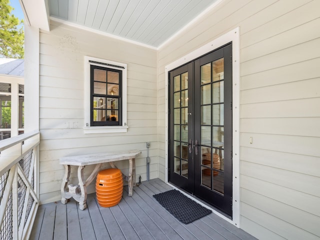 121 Red Cedar Way, Santa Rosa Beach, FL 32459 - wooden terrace with french doors