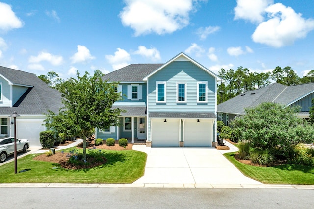 101 Windrow Way Lot 255, Watersound, FL 32461 - traditional-style house with a shingled roof, concrete driveway, a garage, and a front lawn