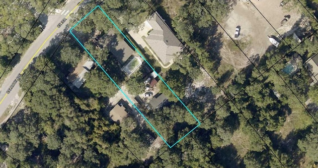 130 Calhoun Ave, Destin, FL 32541 - aerial overview of property's location with property boundaries highlighted