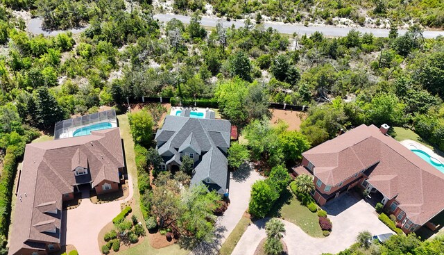 3208 Magnolia Islands Blvd, Panama City Beach, FL 32408 - bird's eye view of a pool