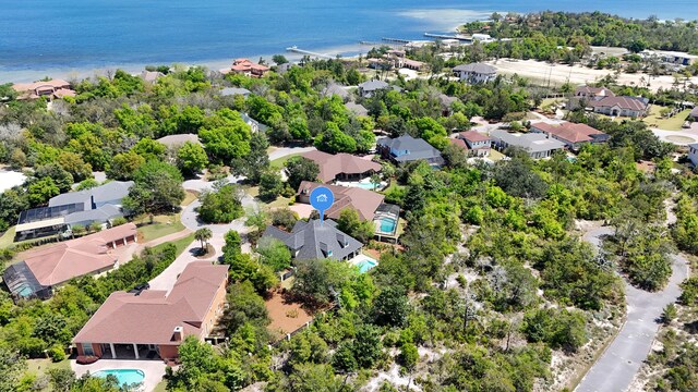 3208 Magnolia Islands Blvd, Panama City Beach, FL 32408 - aerial perspective of suburban area with a nearby body of water