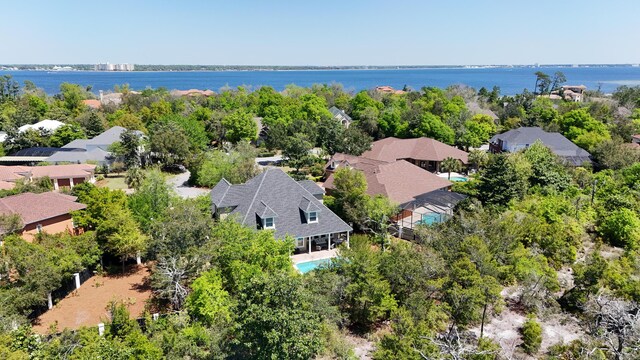 3208 Magnolia Islands Blvd, Panama City Beach, FL 32408 - aerial perspective of suburban area with a nearby body of water