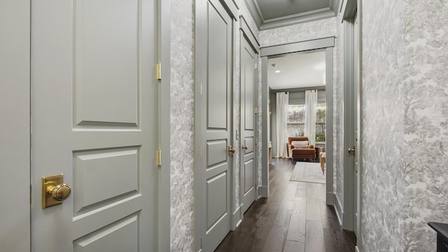 3208 Magnolia Islands Blvd, Panama City Beach, FL 32408 - hallway with dark wood-style flooring