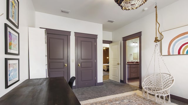 3208 Magnolia Islands Blvd, Panama City Beach, FL 32408 - home office with carpet