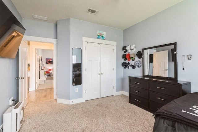 514 Mary Lou Way, Crestview, FL 32539 - bedroom with light carpet, a closet, and baseboards