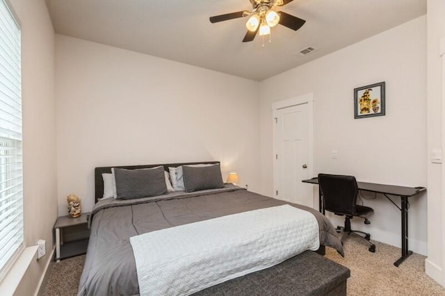 514 Mary Lou Way, Crestview, FL 32539 - bedroom with carpet floors, ceiling fan, and baseboards