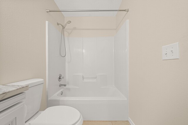 749 Randall Roberts Rd, Fort Walton Beach, FL 32547 - bathroom with toilet, tile patterned floors, vanity, and  shower combination