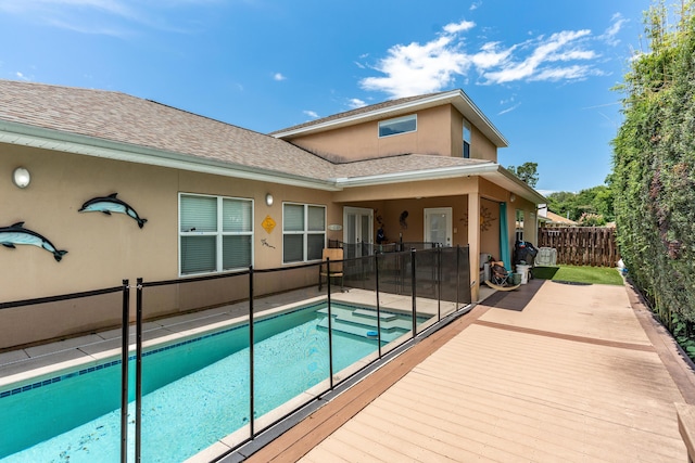 1961 Chesapeake Rdg, Fort Walton Beach, FL 32547 - view of swimming pool with a wooden deck