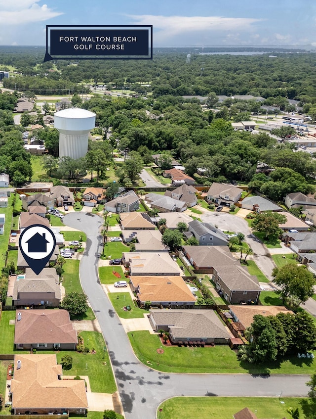 1961 Chesapeake Rdg, Fort Walton Beach, FL 32547 - aerial perspective of suburban area