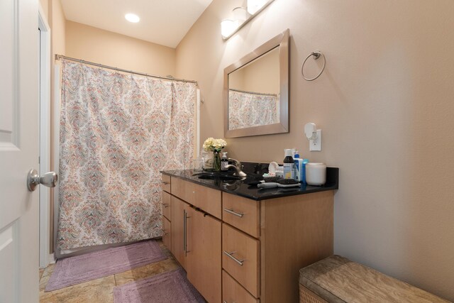 1961 Chesapeake Rdg, Fort Walton Beach, FL 32547 - bathroom with vanity and a shower with shower curtain