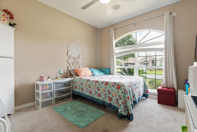 1961 Chesapeake Rdg, Fort Walton Beach, FL 32547 - bedroom with carpet and a ceiling fan