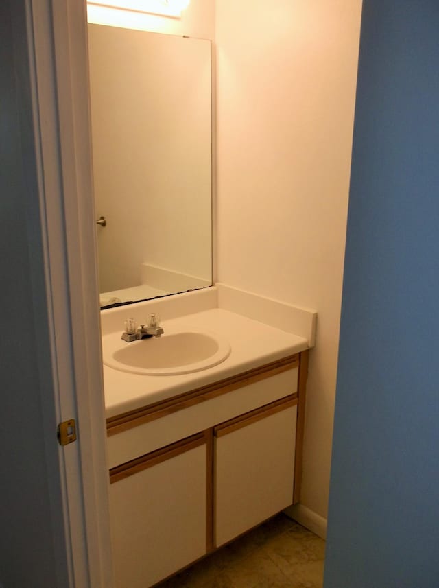 302 Olympia Ct, Fort Walton Beach, FL 32547 - bathroom with vanity and marble finish flooring