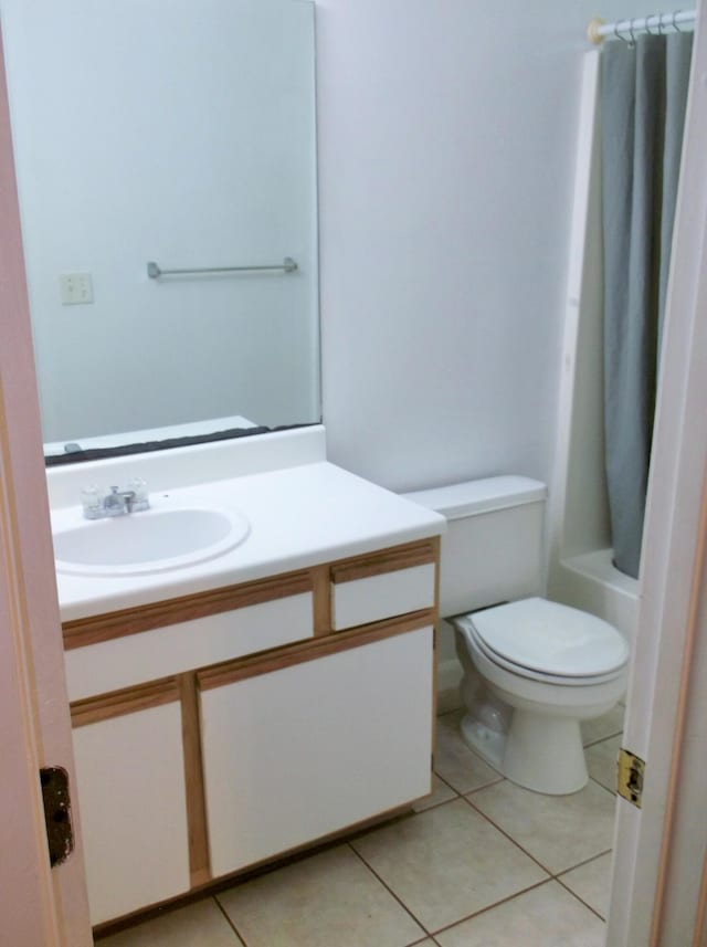 302 Olympia Ct, Fort Walton Beach, FL 32547 - bathroom with vanity, tile patterned flooring, and toilet