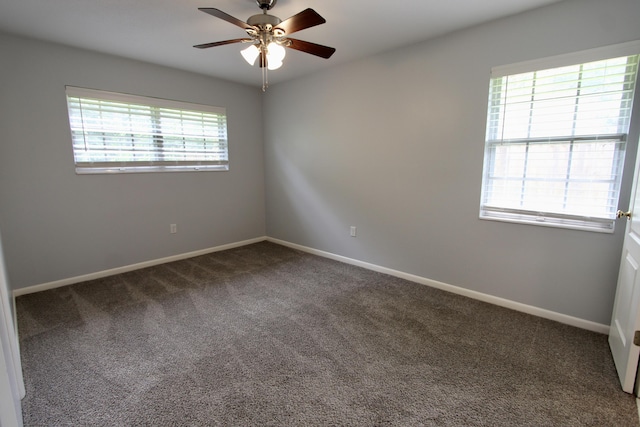 35 Birch Ave, Shalimar, FL 32579 - carpeted spare room with a ceiling fan and baseboards