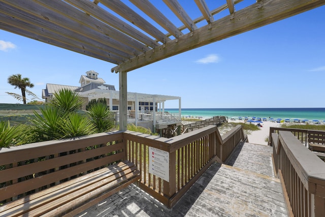 3755 Scenic Highway 98 Unit 1601, Destin, FL 32541 - wooden deck featuring view of water and beach