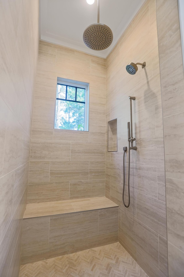 1807 Lost Cove Ct, Panama City Beach, FL 32413 - bathroom with a tile shower