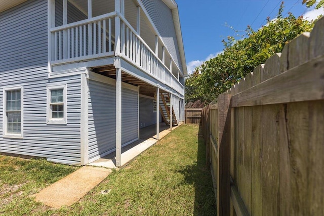 view of property exterior with stairway