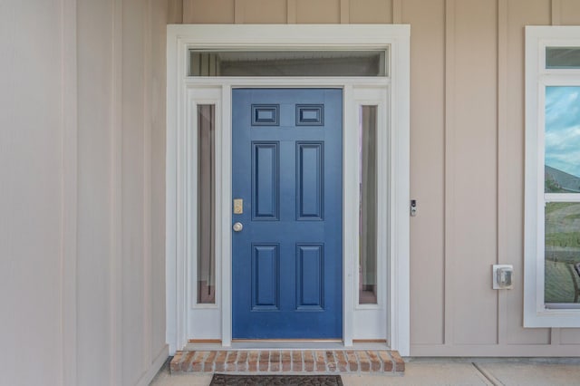 602 Champ Trl, Crestview, FL 32539 - property entrance featuring board and batten siding