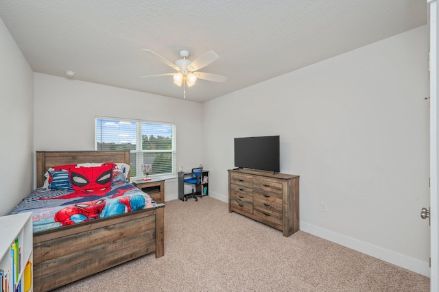 602 Champ Trl, Crestview, FL 32539 - bedroom with carpet floors, baseboards, and ceiling fan