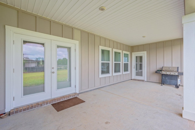 602 Champ Trl, Crestview, FL 32539 - view of patio with french doors and area for grilling
