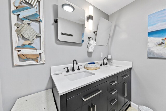 4207 Indian Bayou Trl Unit 2513, Destin, FL 32541 - full bath featuring double vanity and baseboards