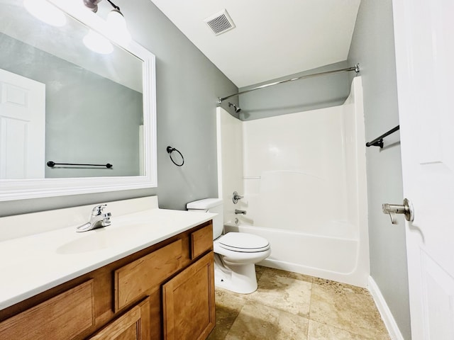 305 Mattie M Kelly Blvd, Destin, FL 32541 - bathroom with vanity, toilet, and shower / bath combination