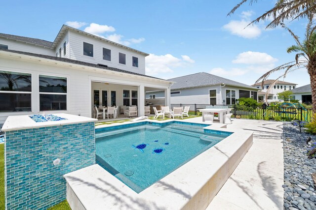 1926 Pathways Dr, Inlet Beach, FL 32461 - view of pool with a patio area and outdoor dining area