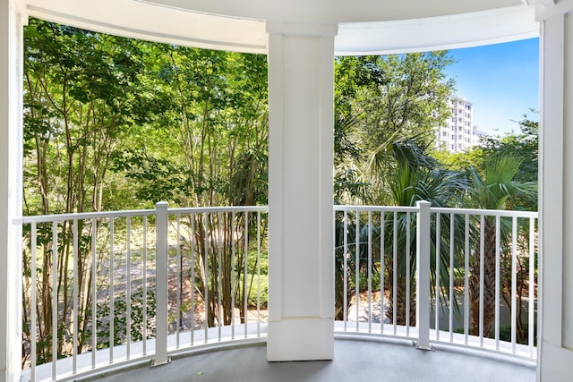 view of balcony