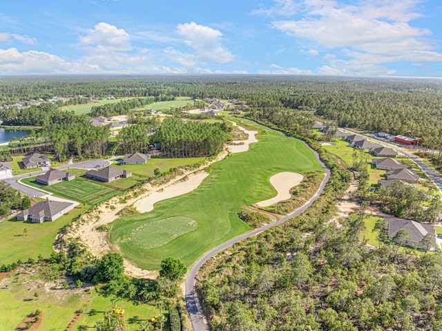 410 Coastal Breeze Dr, Freeport, FL 32439 - aerial overview of property's location featuring a forest, nearby suburban area, a local golf course, and a nearby body of water