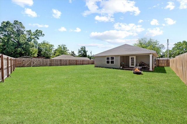3163 Haskell Langley Rd, Crestview, FL 32539 - view of yard featuring a fire pit