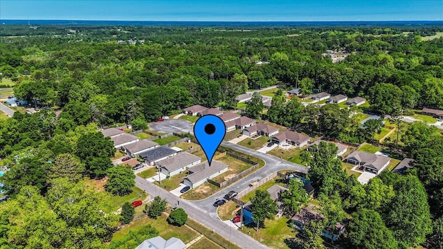 3163 Haskell Langley Rd, Crestview, FL 32539 - view of property location with a heavily wooded area and nearby suburban area