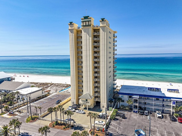 8601 Surf Dr Unit 2W, Panama City Beach, FL 32408 - water view featuring nearby beach