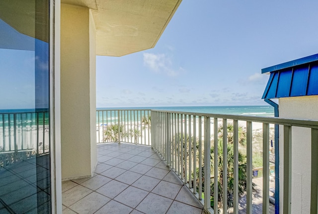 8601 Surf Dr Unit 2W, Panama City Beach, FL 32408 - balcony featuring view of water and beach