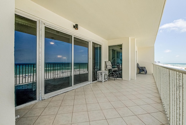 8601 Surf Dr Unit 2W, Panama City Beach, FL 32408 - balcony with view of water and beach
