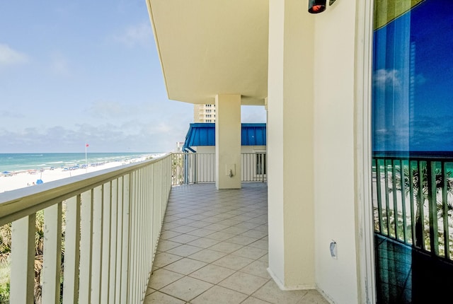8601 Surf Dr Unit 2W, Panama City Beach, FL 32408 - balcony with view of water and beach