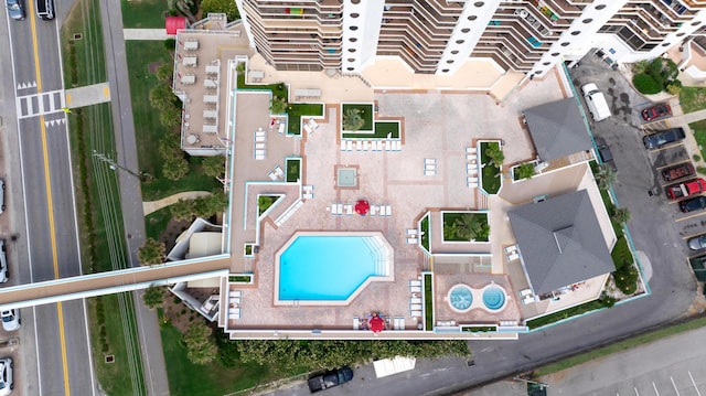 1096 Scenic Gulf Dr Unit 606, Miramar Beach, FL 32550 - drone / aerial view of a pool area