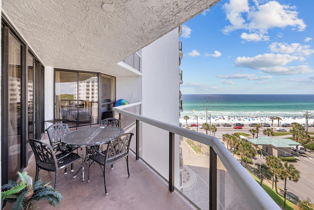 1096 Scenic Gulf Dr Unit 606, Miramar Beach, FL 32550 - balcony featuring view of water and beach