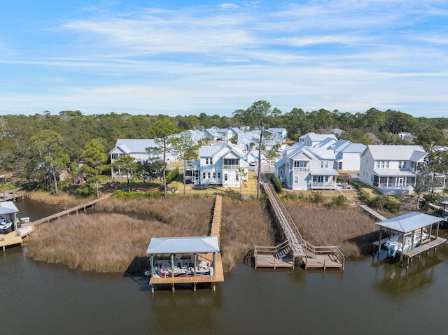 180 Bayou Edge Lndg, Santa Rosa Beach, FL 32459 - aerial view of residential area featuring a large body of water
