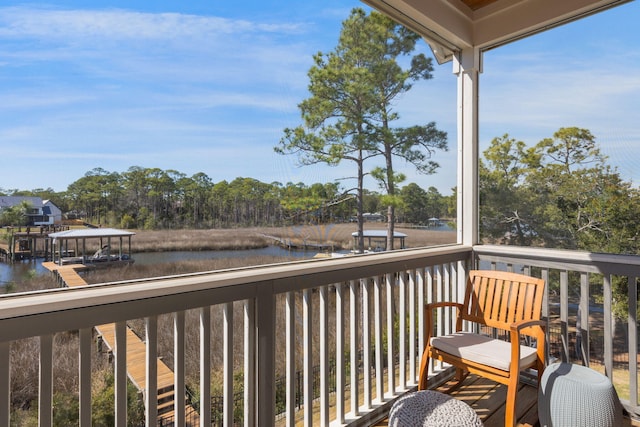 180 Bayou Edge Lndg, Santa Rosa Beach, FL 32459 - wooden deck with a water view